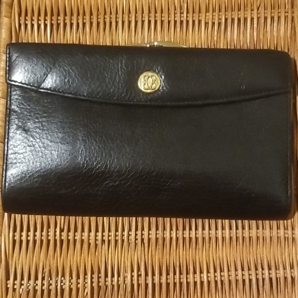 BOSKA leather checkbook wallet